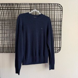 Acne studios navy face sweater